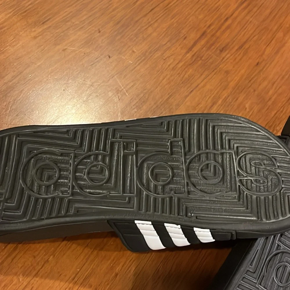 Adidas Adissage Slides Sandals Shoes new black white G28841 WOMEN’S 8
